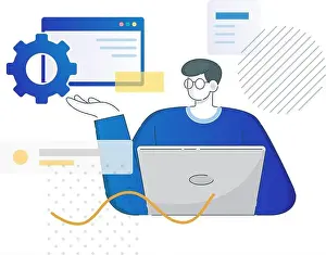 Website Design Full Stack Developer Print EPS 10 File
