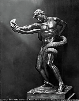 Related Images Collection: Athlete wrestling with a python by Federic Leighton at the Gallery of Modern Art in Rome
