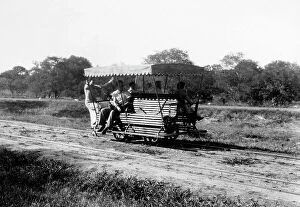 Mosi-oa-Tunya / Victoria Falls Collection: Carriage with tourists for the Victoria Falls in Zambia