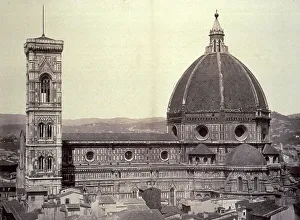 Religious Architecture In Italy Prints: Cathedral Complex at Giotto's Bell Tower