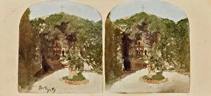 Images Dated 4th January 2017: Chapel in Trieste. Colorful stereoscopic image by hand