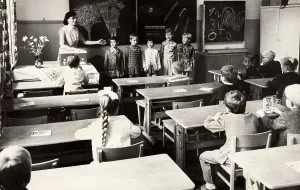 A classroom of the elementary school