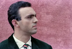 Vintage Menswear Accessories Prints: Close up of a man in profile