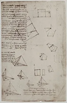 London Museum Artworks Prints: Construction of solid geometric figures