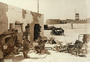 Images Dated 30th September 2014: Destruction carried out by the English army in Agheila during their escape in World War II