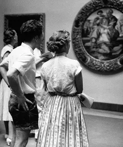 Prints of Tourists at the Uffizi Florence Galleria degli Uffizi Painting High Renaissance, Renaissance, Renaissance-Baroque styles and periods, Europe, First and Second Millennium A.D Florence Prints: Tourists at the Uffizi