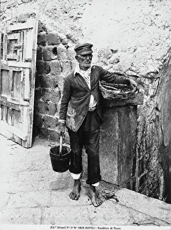 Framed Print : A fishmonger in Naples Framed Print : A fishmonger in Naples