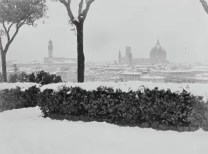 Religious Prints: View of Florence with snow