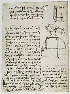 High Renaissance Drawing Techniques Prints: Geometric study on cylinders and cubes