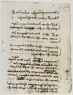 Renaissance Artwork Europe Prints: Geometry notes, writings belonging to the Codex Forster I