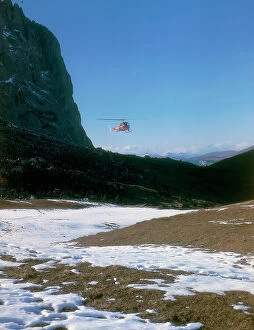 Images Dated 21st November 2006: Helicopter aid in the Alps of the Veneto
