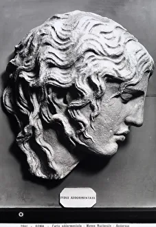 European Ancient Civilization Artifacts Prints: High relief work representing the head