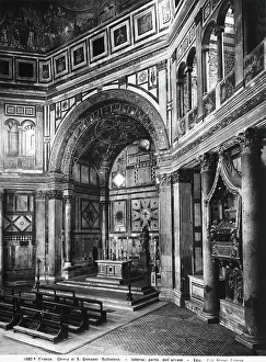 Detail of the interior of the Baptistry in Florence