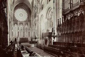 Interior of the cathedral of Durham