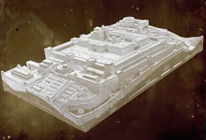 Jerusalem Model with Temple Mount Reconstruction