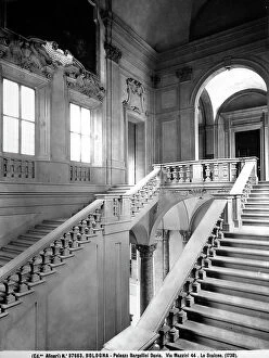 Images Dated 17th April 2012: The large staircase of Palazzo Bargellini, Bologna Work built on numerous projects of Carlo