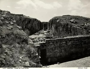 Historic Monuments In Europe Prints: The moats of the Euryalus Castle in Syracuse