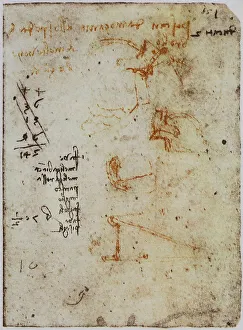 European Renaissance Periods Prints: Notes on various subjects, page from the Codex Forster II