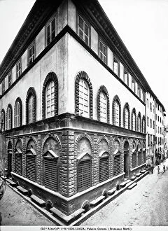 Images Dated 18th April 2012: Palazzo Cenami, Lucca. On the ground floor are rusticated arcades that cover the windows