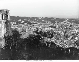 Naples Cityscape Photography Prints: Panoramic view of Naples