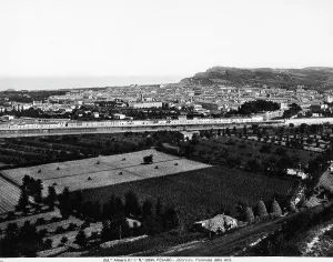 Panoramic View Of Sea Prints: Panoramic view of Pesaro