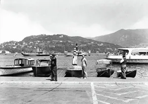 Urban Lake Scene Prints: Partial view of Lake Como