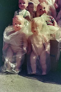 Vintage Children's Toys Prints: Plastic dolls
