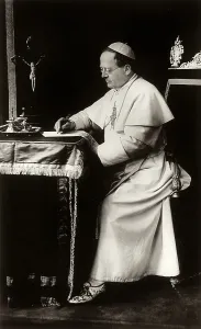 Pope Pius XI in the study