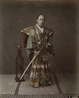 Japanese Samurai Prints: Portrait of a samurai