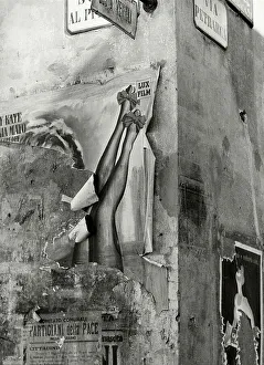 Protests torn from a wall