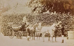 Quadriga with coachman