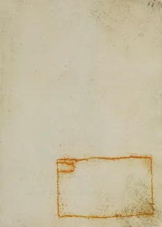 High Renaissance Drawing Techniques Prints: A rectangle, drawing from the Codex Forster III