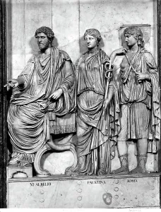 Ancient European Civilization Artifacts Prints: Relief depicting Marcus Aurelius