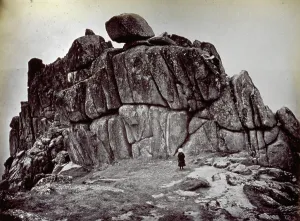 Cornwall Rock Formations Prints: Rock formation typical of Cornwall