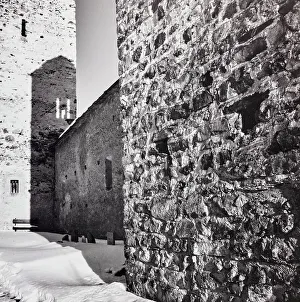 Engadine Landscape Photography Prints: Shadow of the bell tower