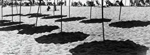 Italian Beach Photography Prints: Shadows on the beach