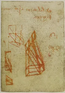 Renaissance Era Illustrations Prints: Solid geometrical figures, drawings from the Codex Forster II
