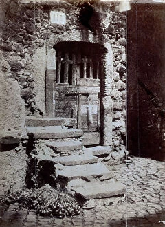 And Legumes Collection: Stone steps of a rural stone house, Italy