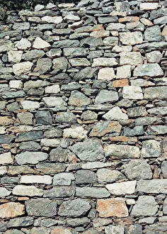 Architectural Photography Italy Prints: Stone wall