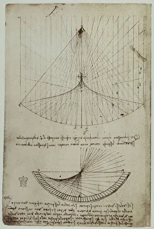Studies on light reflected in a mirror, written by Leonardo da Vinci, part of the Arundel Codex 263, c.87v, housed in the British Museum of London