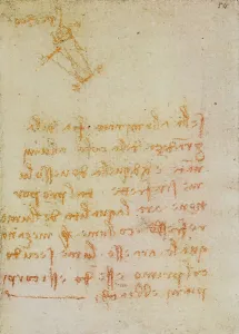 Study on light, writings from the Codex Forster III, c.54r, by Leonardo da Vinci, housed in the Victoria and Albert Museum, London