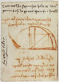 Renaissance Drawing Techniques Prints: Study on proportion and other notes