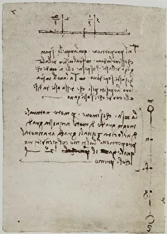 Renaissance Drawing Techniques Prints: Study on proportion, writings from the Codex Forster II