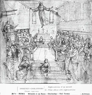 Early Christian Architecture Prints: Study for a saint's miracle