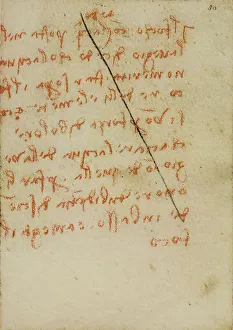 Victoria And Albert Museum Artwork Prints: Study on the sources of heat, writings from the Codex Forster III