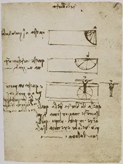 European Renaissance Art History Prints: Study on the velocity reached by a shell shot from a cannon