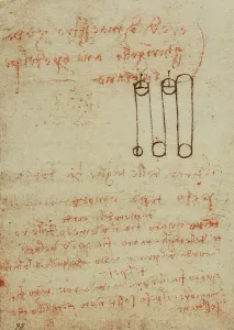 High Renaissance Drawing Techniques Prints: Study on weights and force, writings from the Codex Forster III