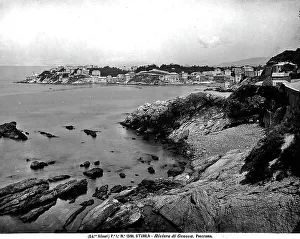 Italian Rock Formations Prints: Sturla in the district of Quarto