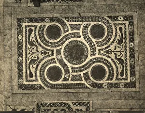 Medieval Stone Carvings Prints: Detail of t