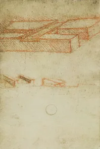 Renaissance Europe Art Prints: Three-dimensional structures, drawings from the Codex Forster III